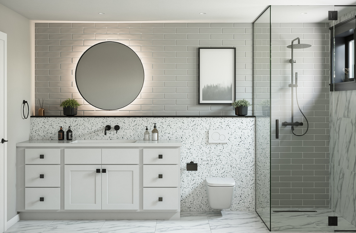 Elegant luxury bathroom vanity with sophisticated design and premium finishes in Sarasota, FL