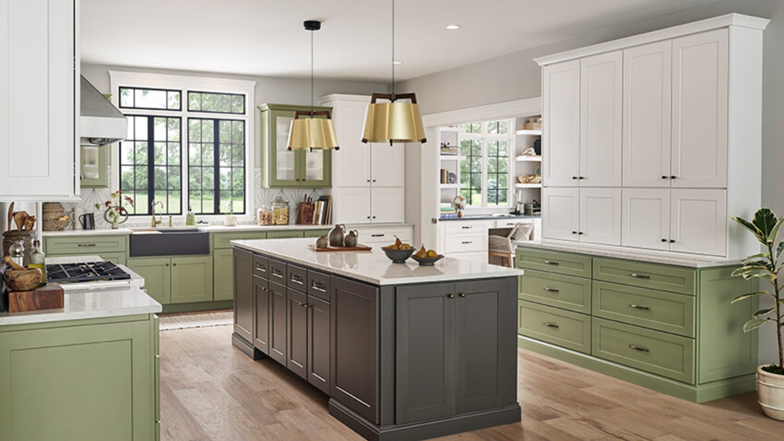 Stunning kitchen remodel with custom cabinetry, luxury countertops, and modern appliances in Sarasota, FL.