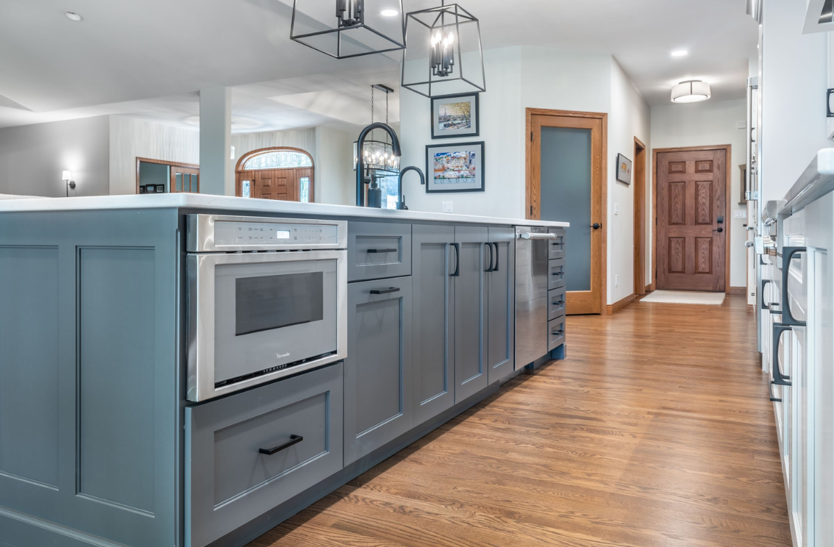 Custom kitchen island cabinets with ample storage and sleek design, ideal for a functional and stylish kitchen.